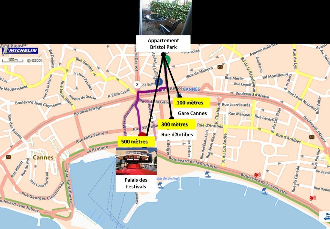 Appartamento Bristol Park - Parking - 5Mn Walk From Palais Des Festivals Cannes Esterno foto